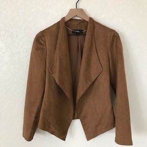 Brown suede like jacket